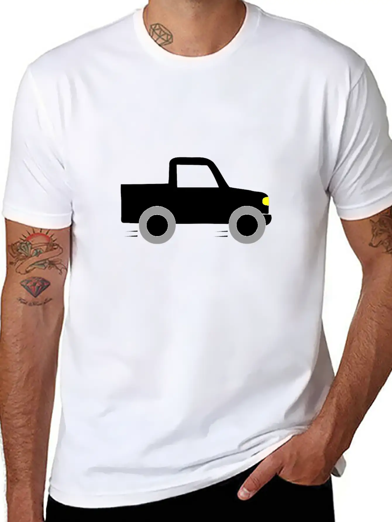 Truck Car Breathable Soft Cotton T-Shirt – Timeless Casual Look