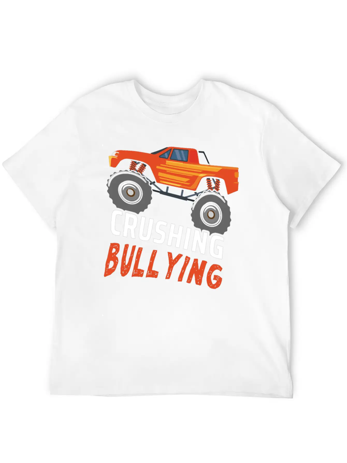 Truck Crushing Bullying Kind Kindness Unity Day Unisex Casual T-Shirt – Clean Design For Daily Comfort
