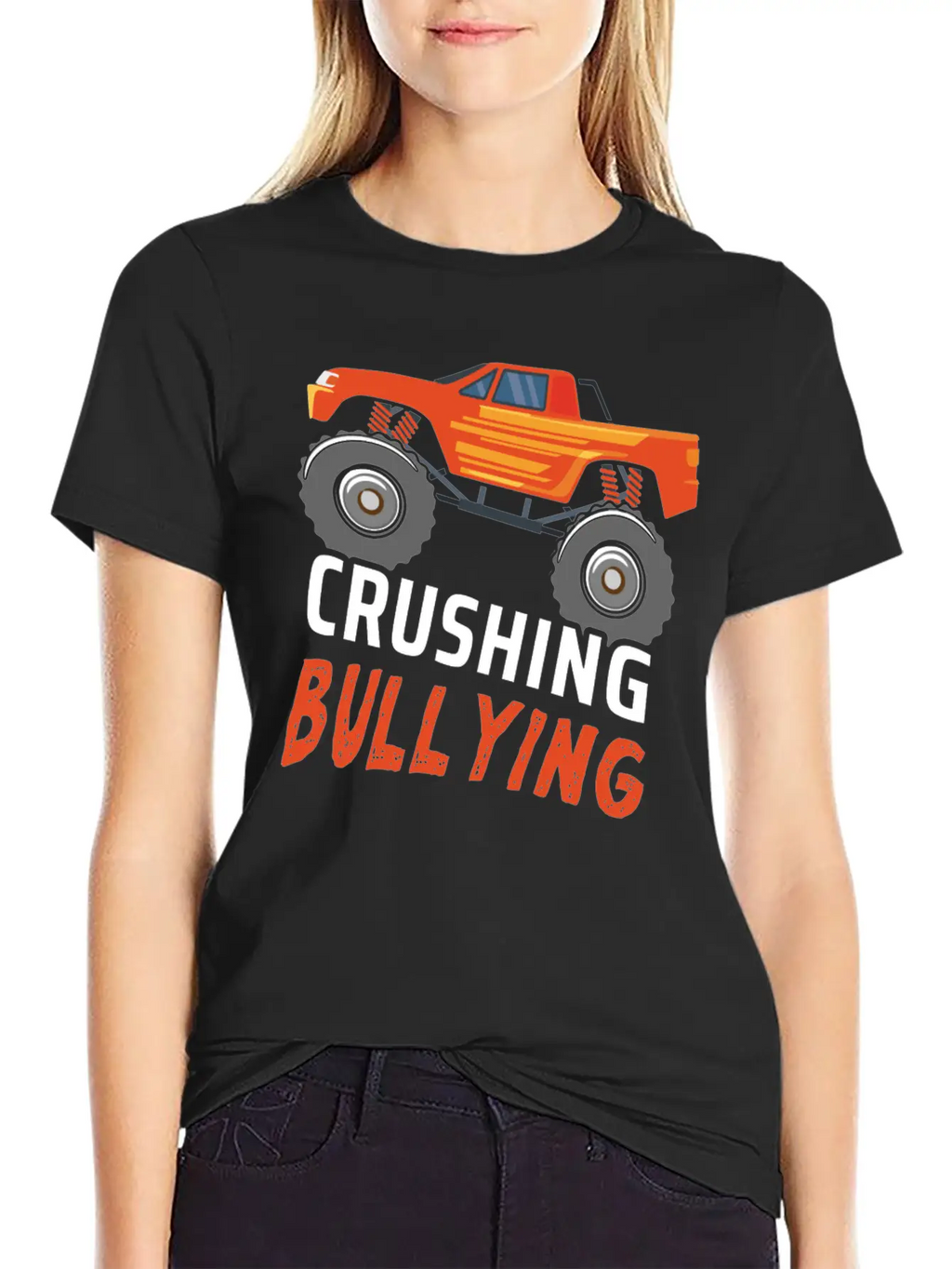 Truck Crushing Bullying Kind Kindness Unity Day Unisex Casual T-Shirt – Clean Design For Daily Comfort