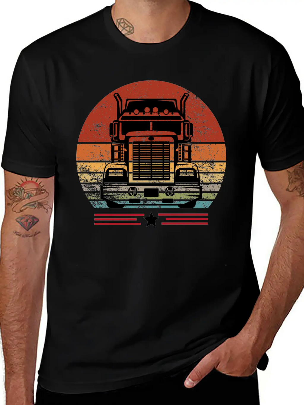 Truck Driver Birthday Present, Truck Driver Gifts Unisex Short Sleeve Soft Cotton T-Shirt – Casual Everyday Wear