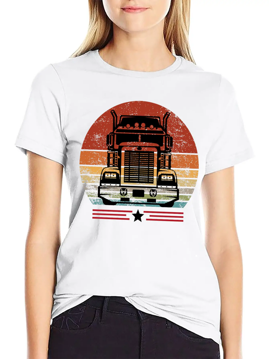 Truck Driver Birthday Present, Truck Driver Gifts Unisex Short Sleeve Soft Cotton T-Shirt – Casual Everyday Wear
