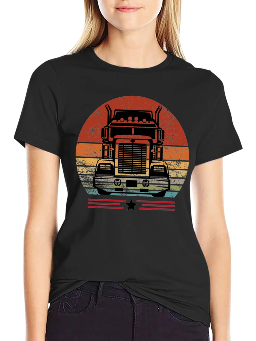 Truck Driver Birthday Present, Truck Driver Gifts Unisex Short Sleeve Soft Cotton T-Shirt – Casual Everyday Wear