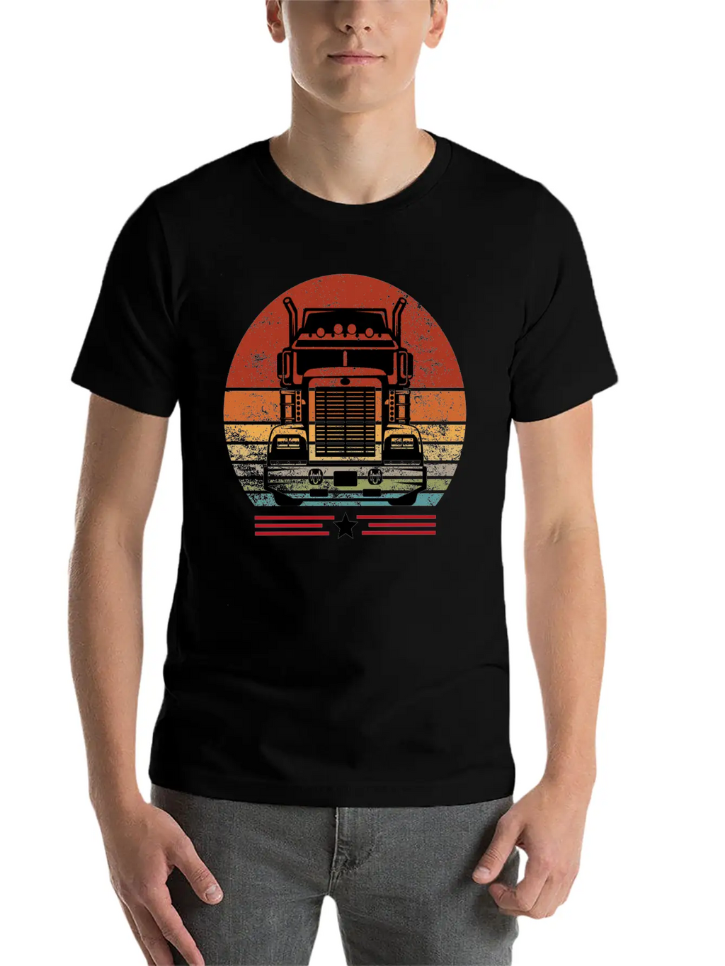 Truck Driver Birthday Present, Truck Driver Gifts Unisex Short Sleeve Soft Cotton T-Shirt – Casual Everyday Wear