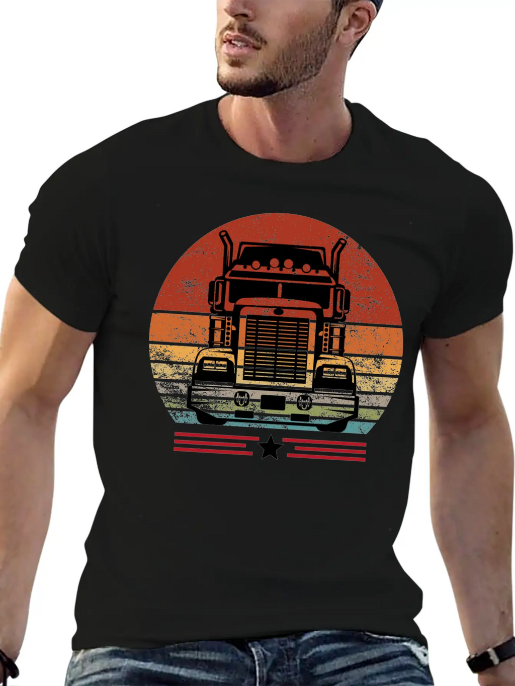 Truck Driver Birthday Present, Truck Driver Gifts Unisex Short Sleeve Soft Cotton T-Shirt – Casual Everyday Wear