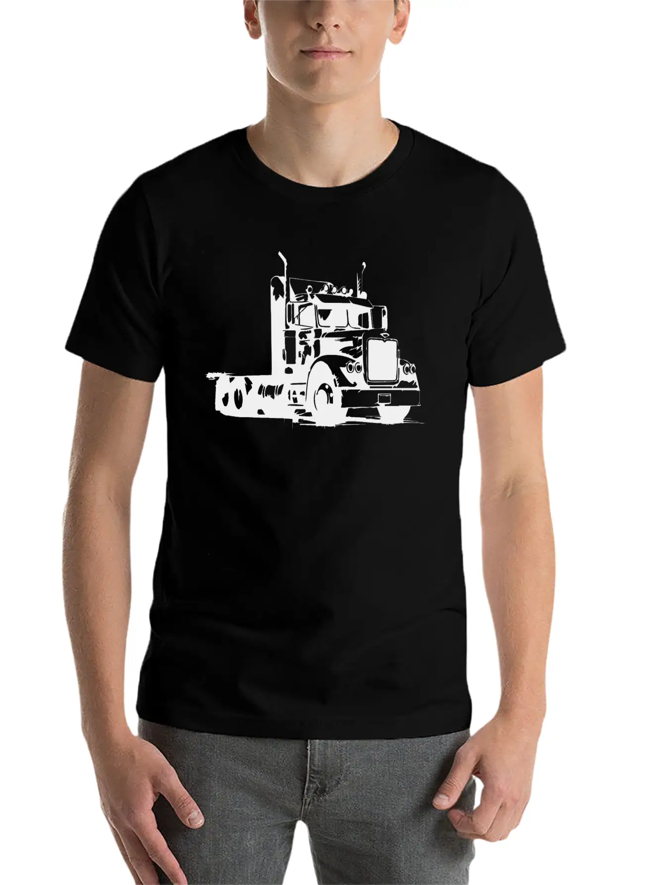 Truck Driver Breathable Soft Cotton T-Shirt – Timeless Casual Look