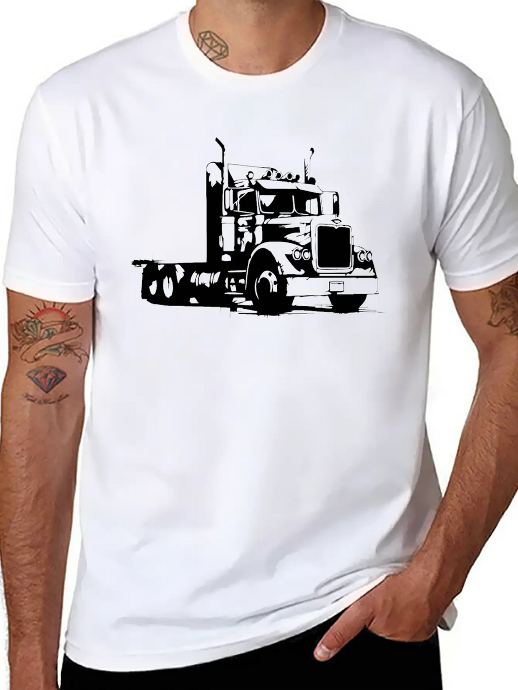 Truck Driver Breathable Soft Cotton T-Shirt – Timeless Casual Look