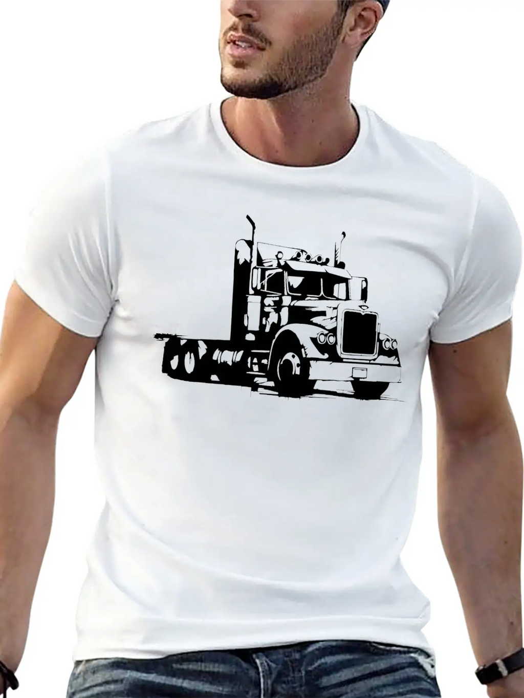 Truck Driver Breathable Soft Cotton T-Shirt – Timeless Casual Look