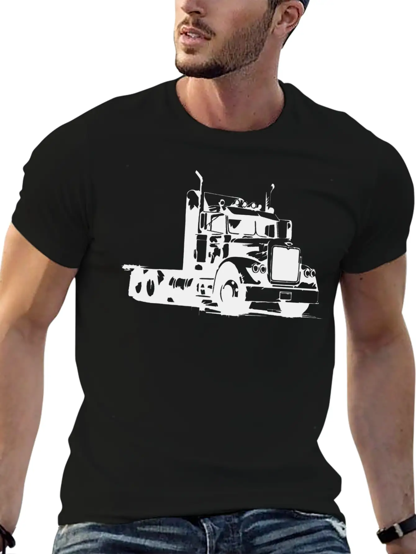 Truck Driver Breathable Soft Cotton T-Shirt – Timeless Casual Look