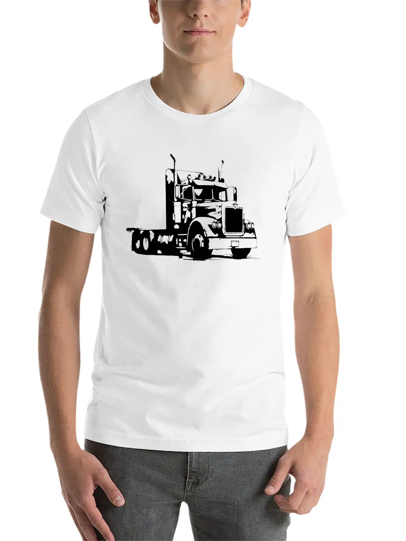 Truck Driver Breathable Soft Cotton T-Shirt – Timeless Casual Look