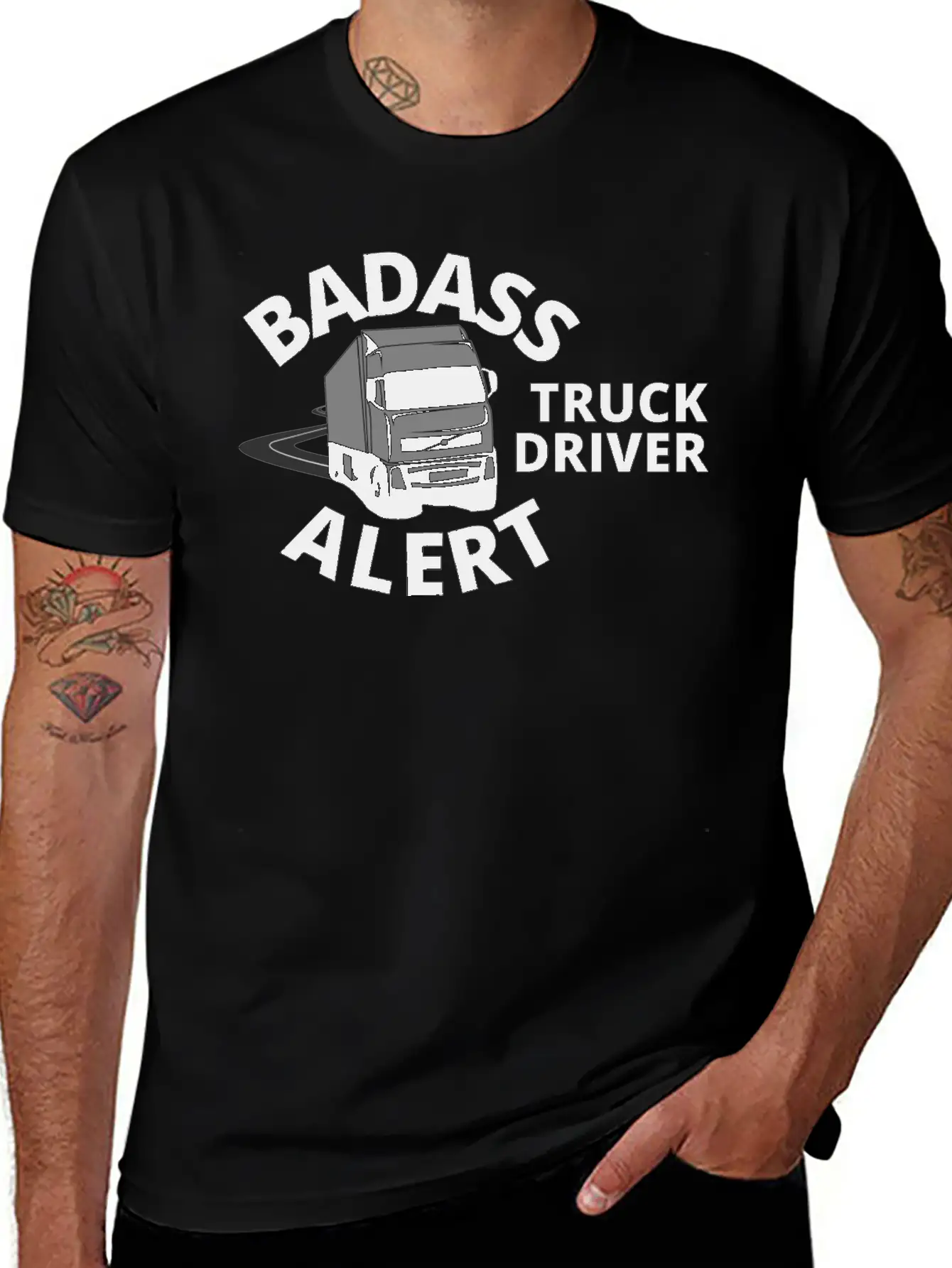 Truck Driver Casual Graphic T-Shirt – Simple And Comfortable Daily Wear