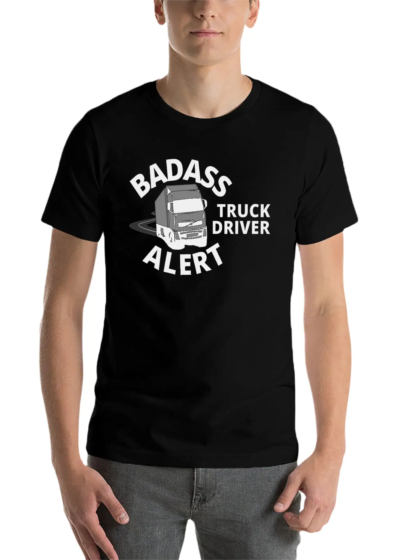 Truck Driver Casual Graphic T-Shirt – Simple And Comfortable Daily Wear