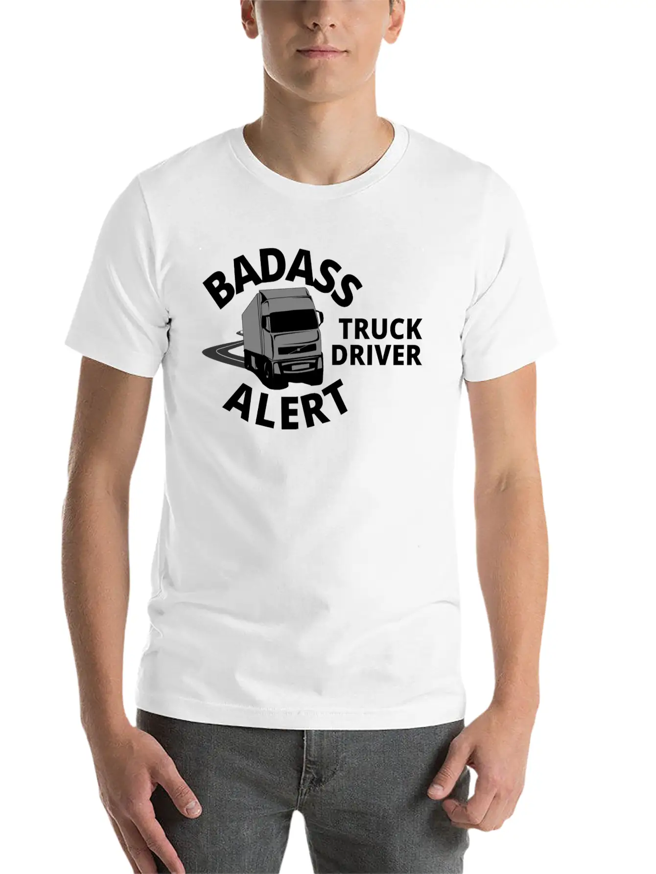 Truck Driver Casual Graphic T-Shirt – Simple And Comfortable Daily Wear
