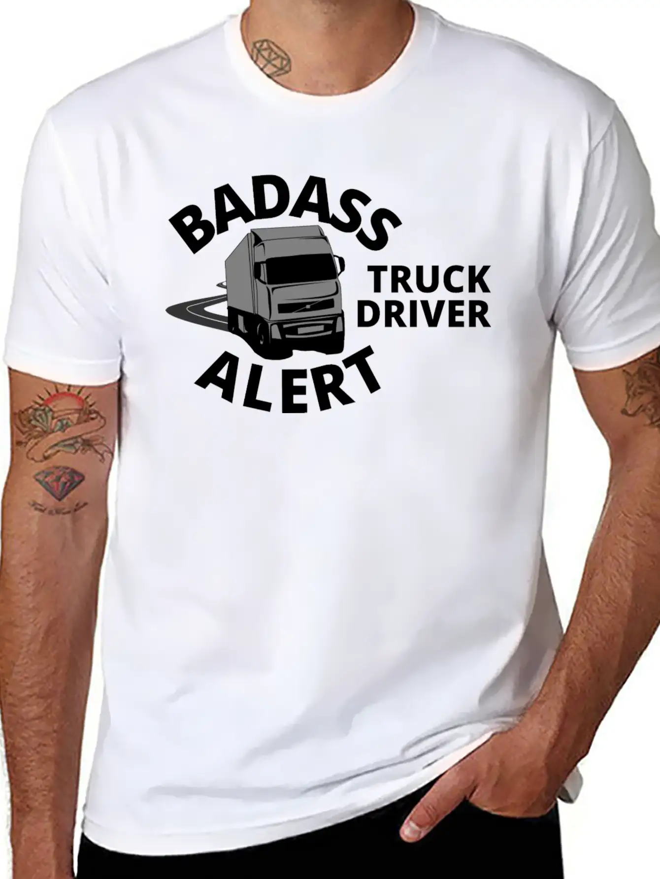 Truck Driver Casual Graphic T-Shirt – Simple And Comfortable Daily Wear