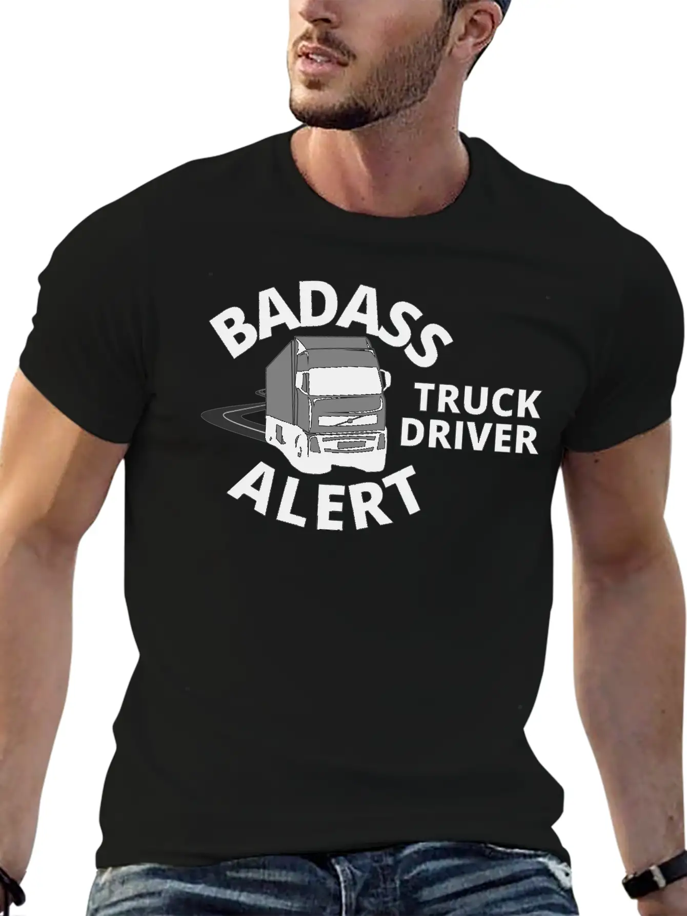 Truck Driver Casual Graphic T-Shirt – Simple And Comfortable Daily Wear