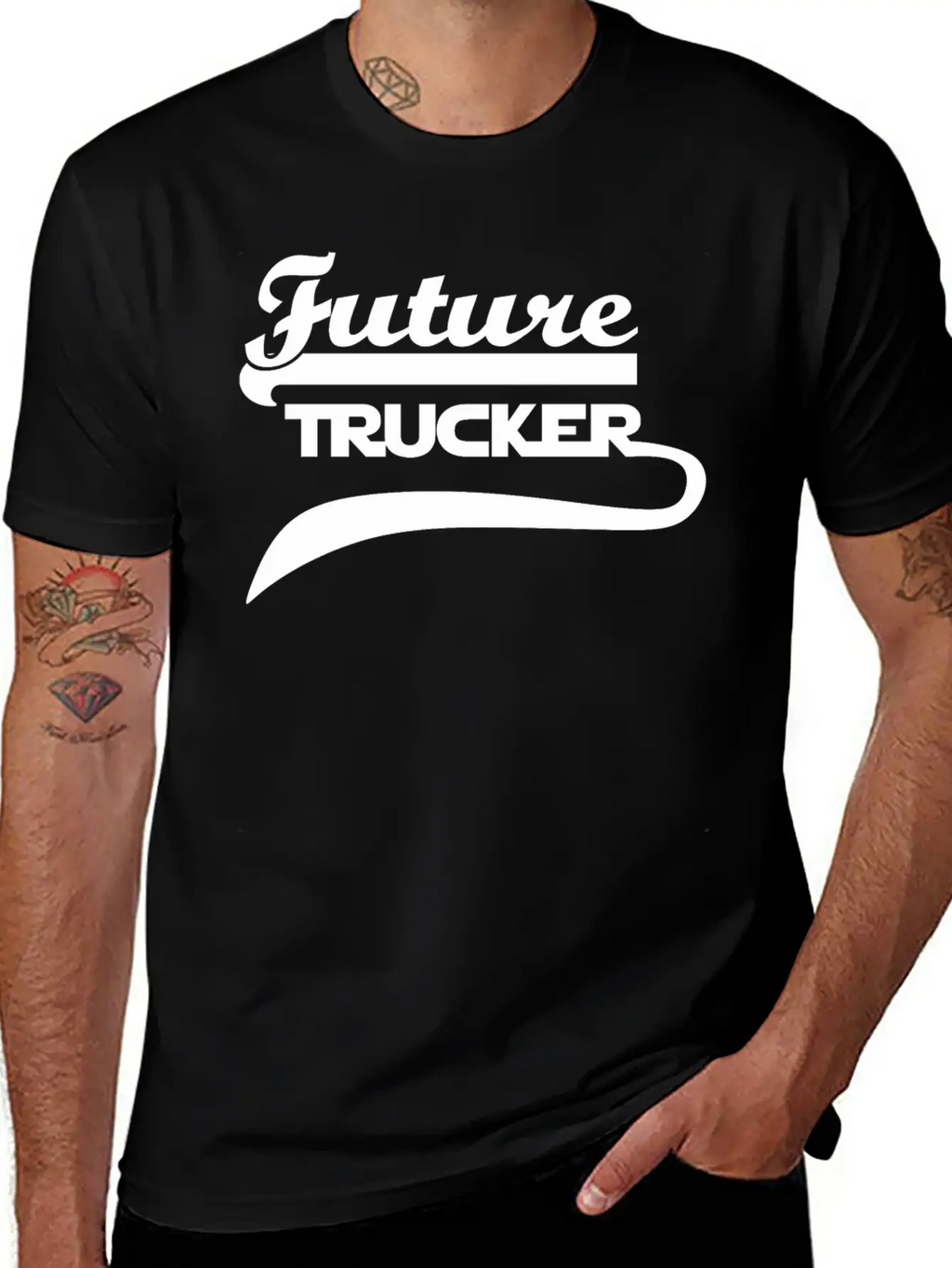 Truck Driver Classic Fit Graphic Tee For Daily Comfort – Unisex Cotton Shirt