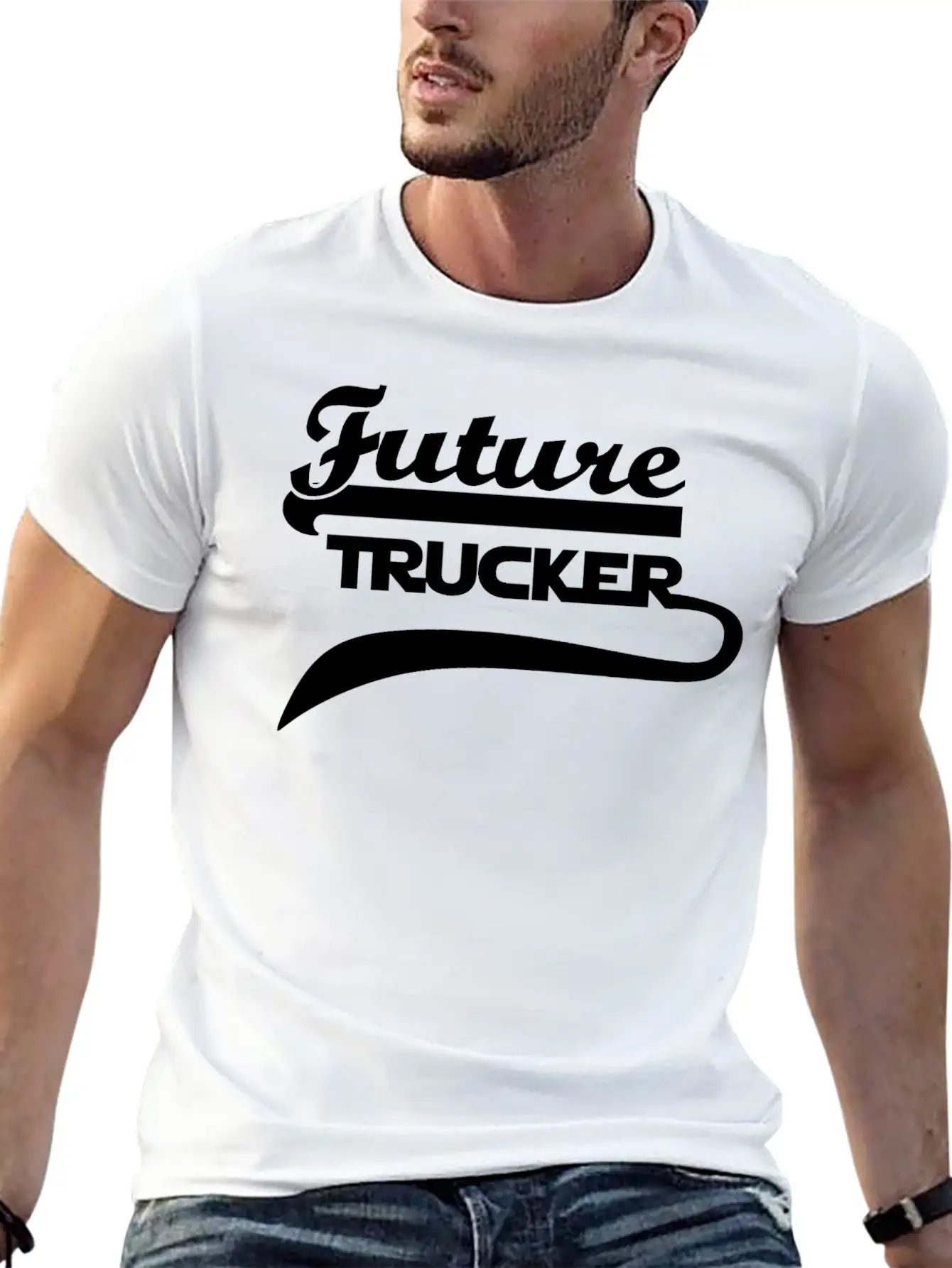 Truck Driver Classic Fit Graphic Tee For Daily Comfort – Unisex Cotton Shirt