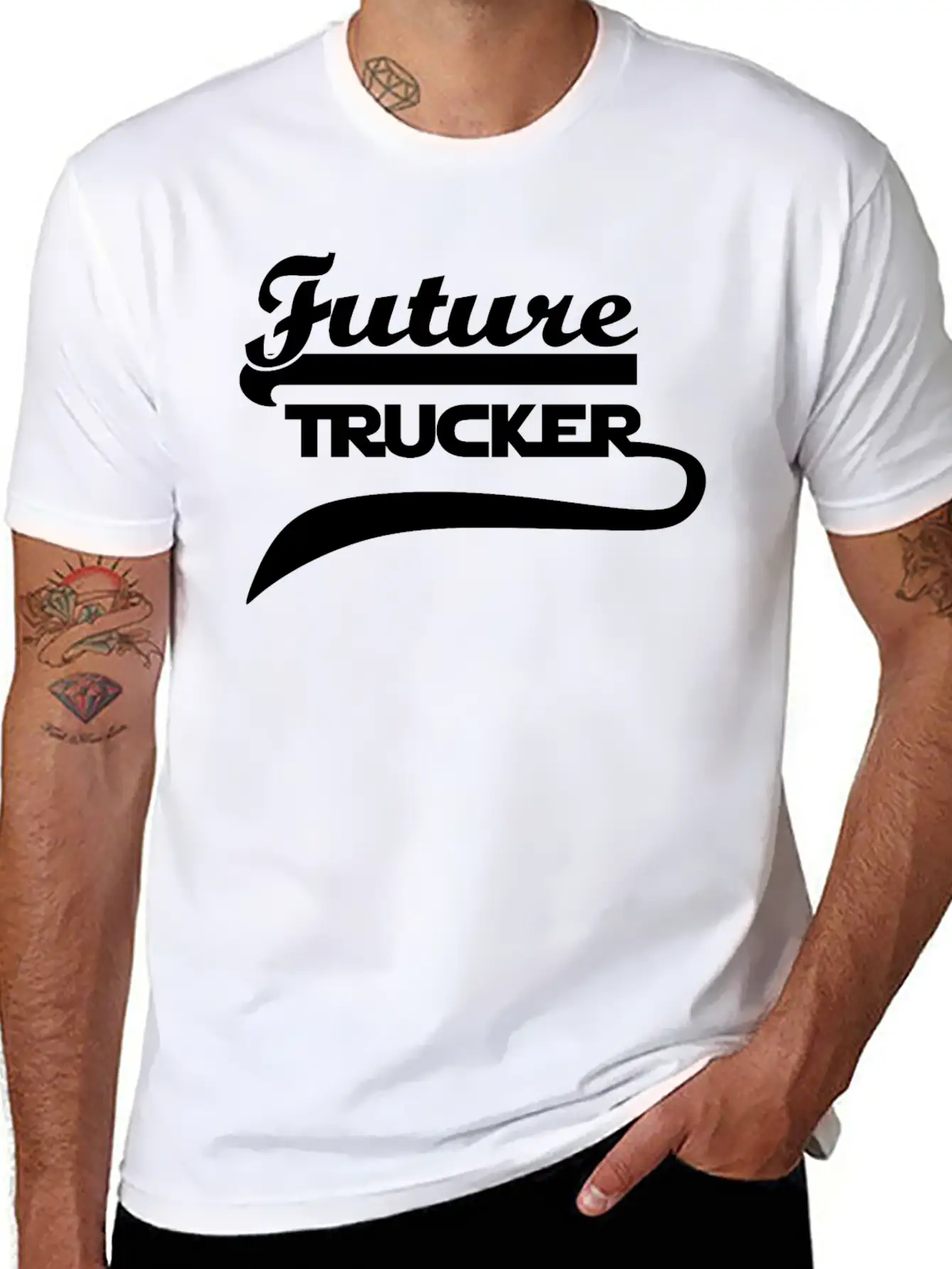 Truck Driver Classic Fit Graphic Tee For Daily Comfort – Unisex Cotton Shirt