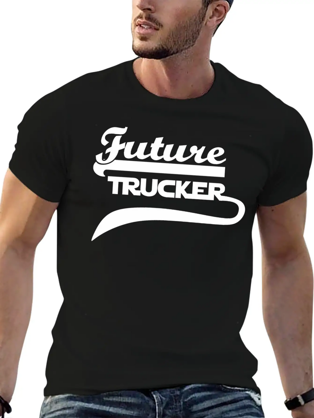 Truck Driver Classic Fit Graphic Tee For Daily Comfort – Unisex Cotton Shirt