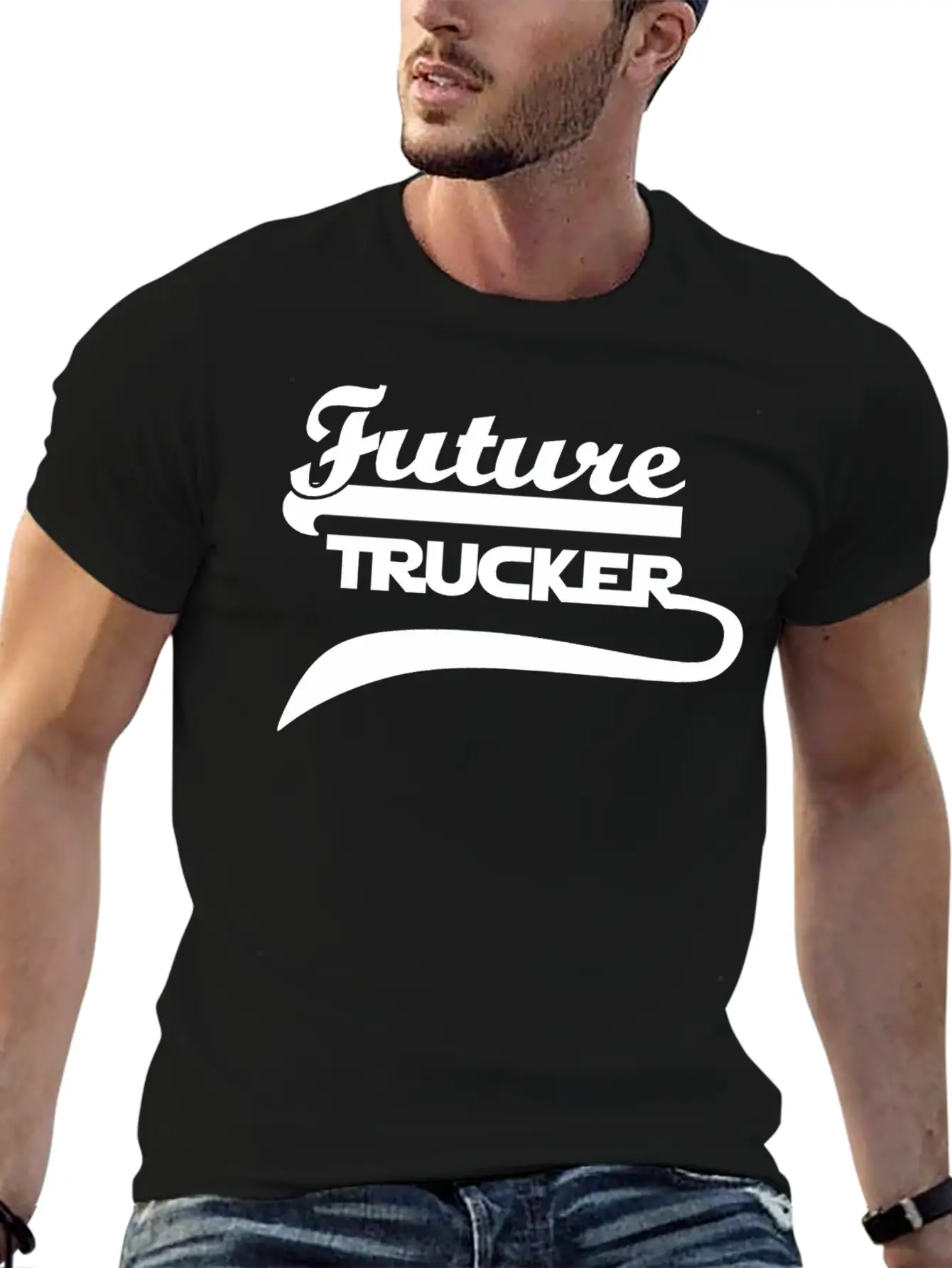 Truck Driver Classic Fit Graphic Tee For Daily Comfort – Unisex Cotton Shirt