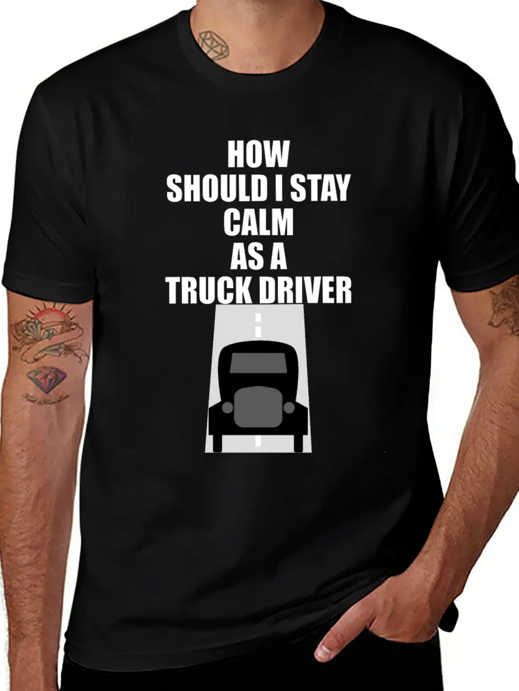 TRUCK DRIVER Essential Cotton Tee For Daily Outfits – Unisex Style