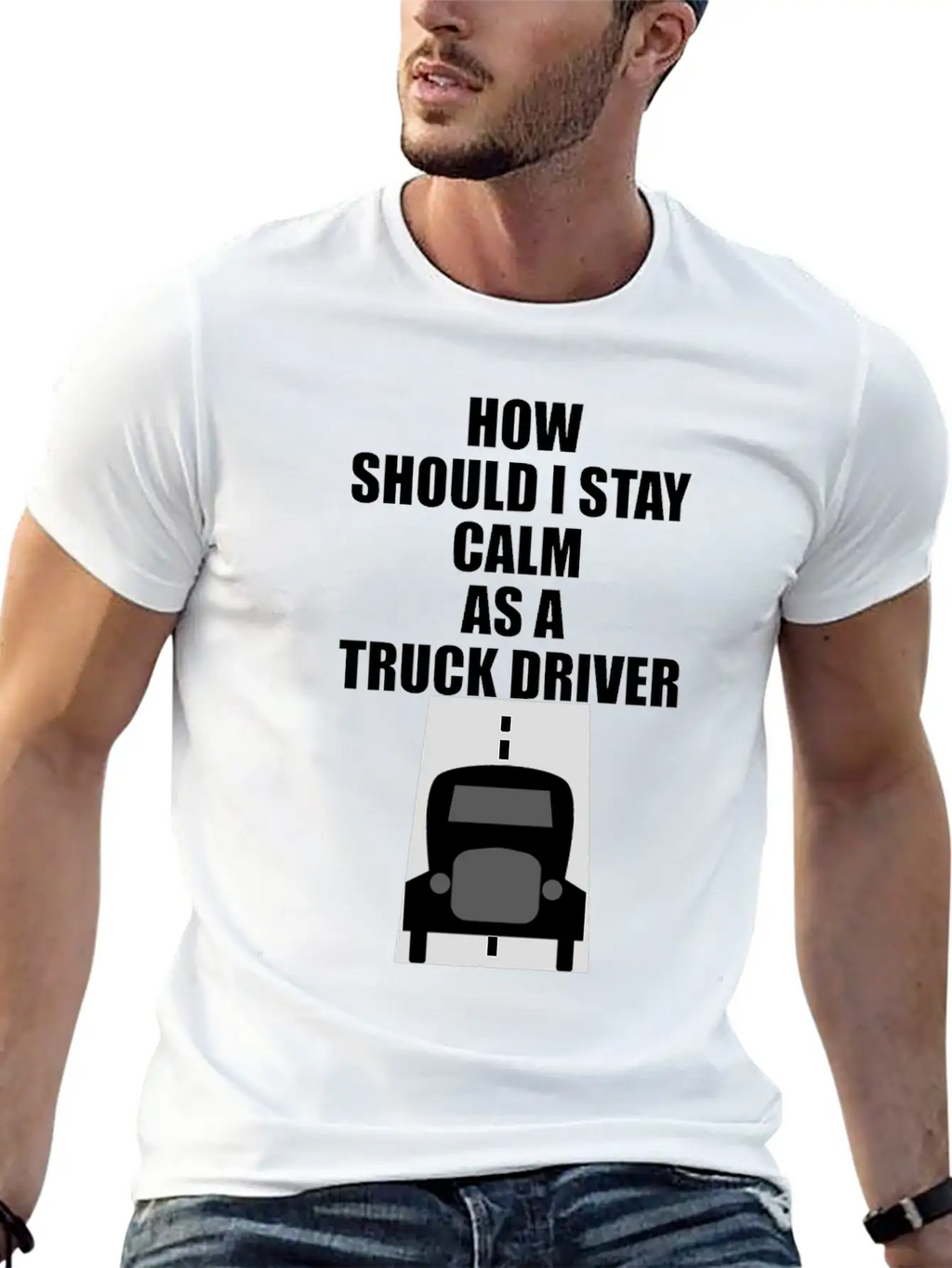 TRUCK DRIVER Essential Cotton Tee For Daily Outfits – Unisex Style