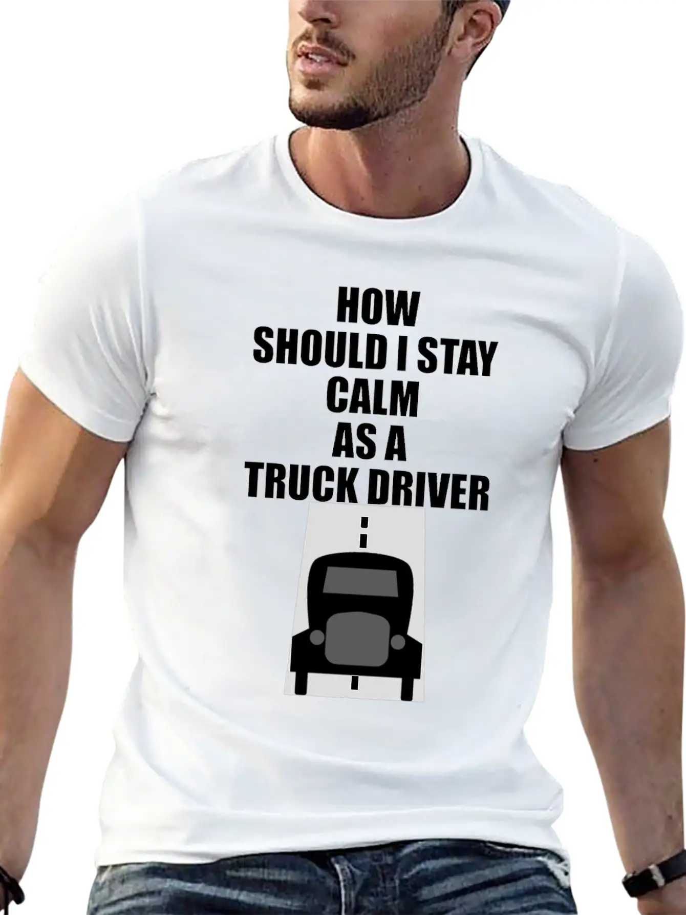 TRUCK DRIVER Essential Cotton Tee For Daily Outfits – Unisex Style