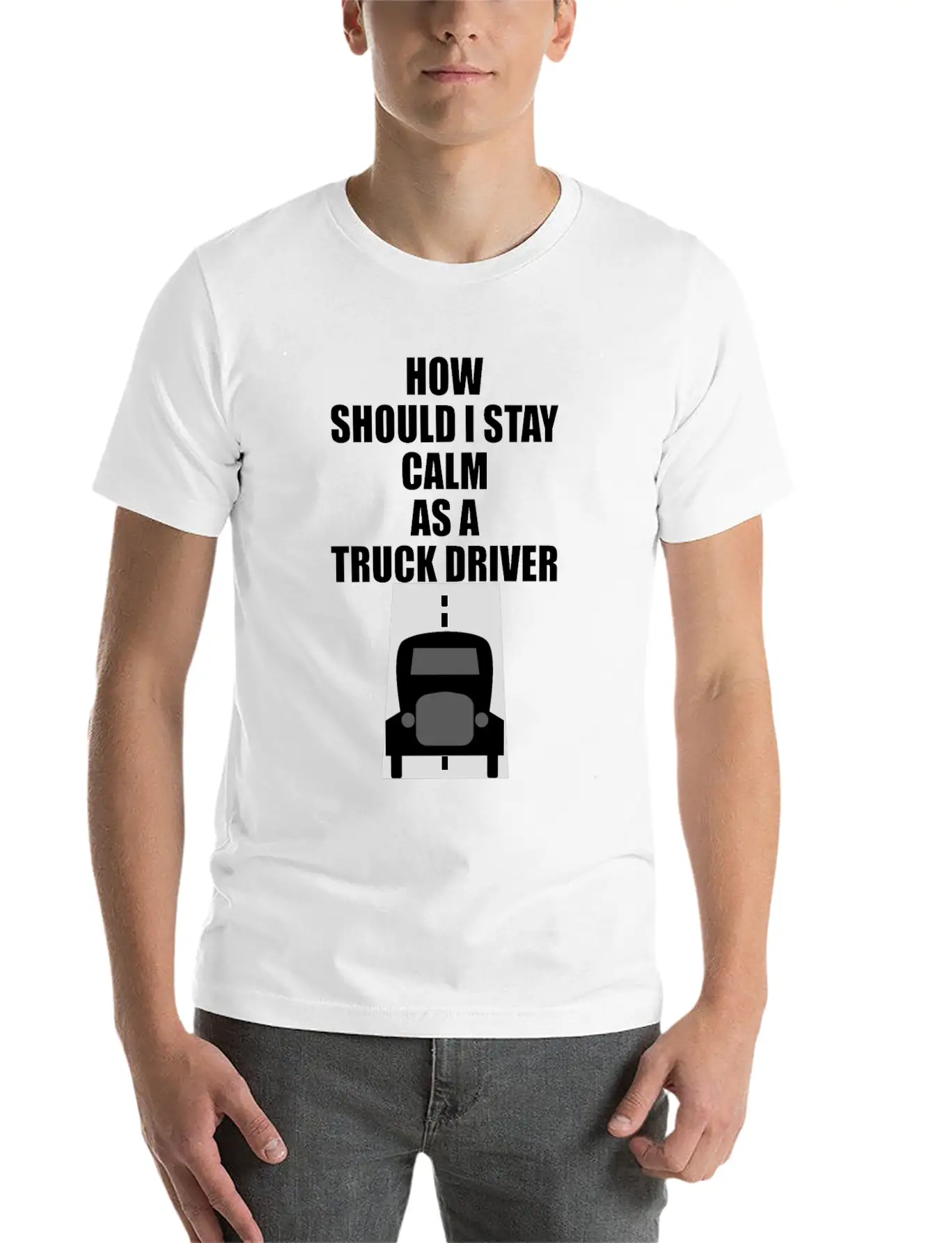 TRUCK DRIVER Essential Cotton Tee For Daily Outfits – Unisex Style
