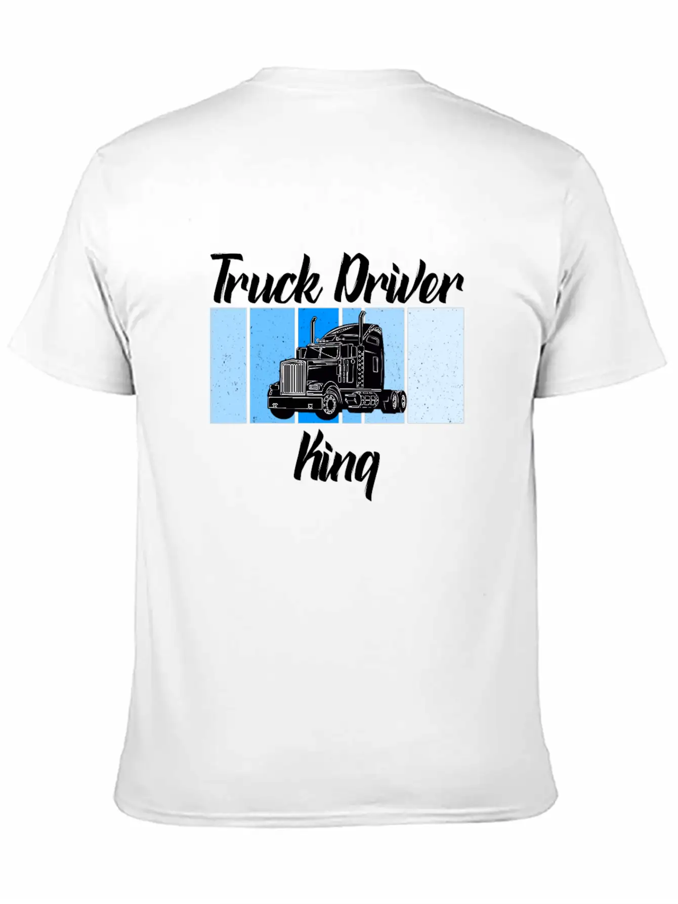 Truck Driver King Unisex Short Sleeve Soft Cotton T-Shirt – Casual Everyday Wear