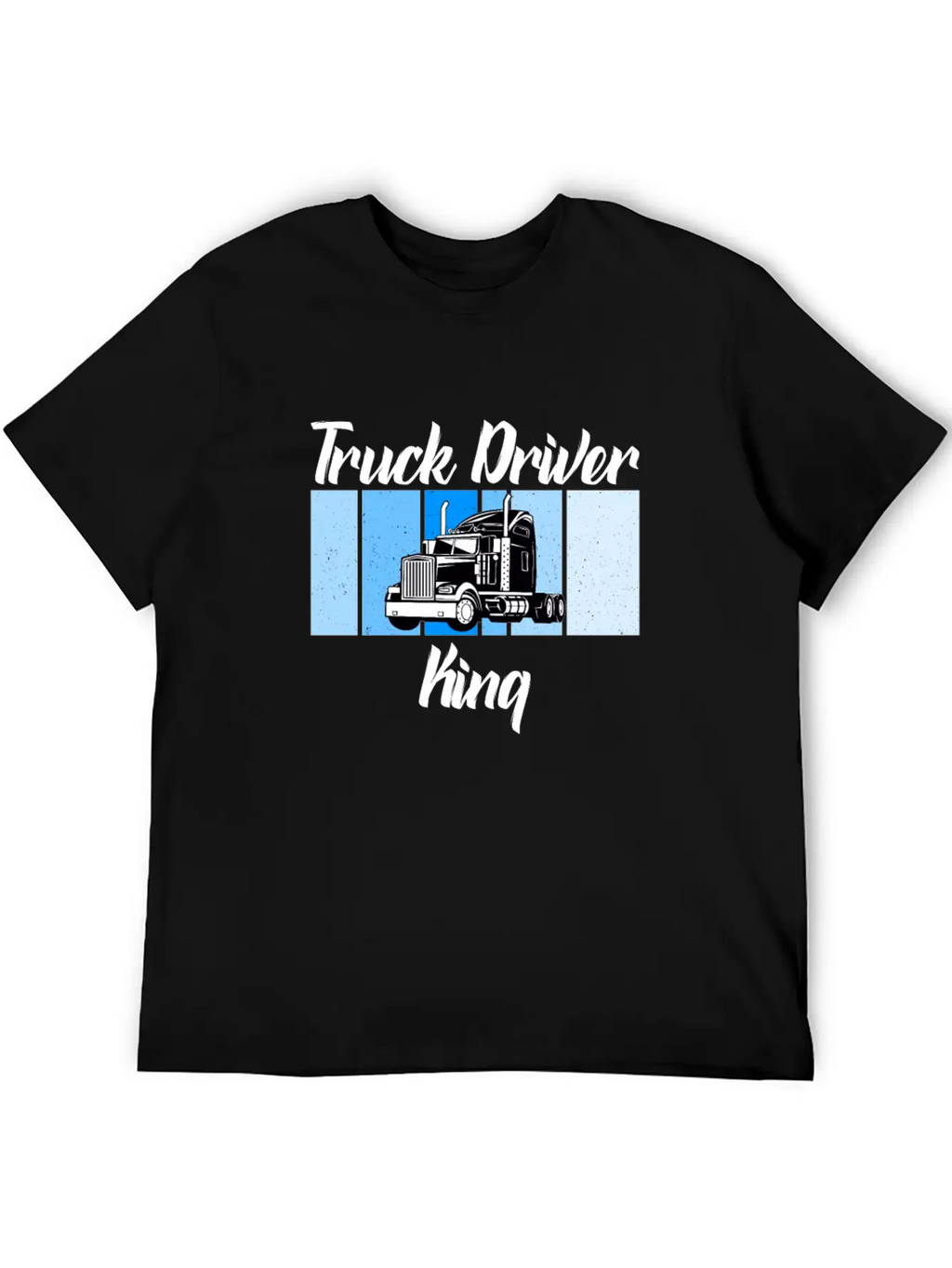 Truck Driver King Unisex Short Sleeve Soft Cotton T-Shirt – Casual Everyday Wear