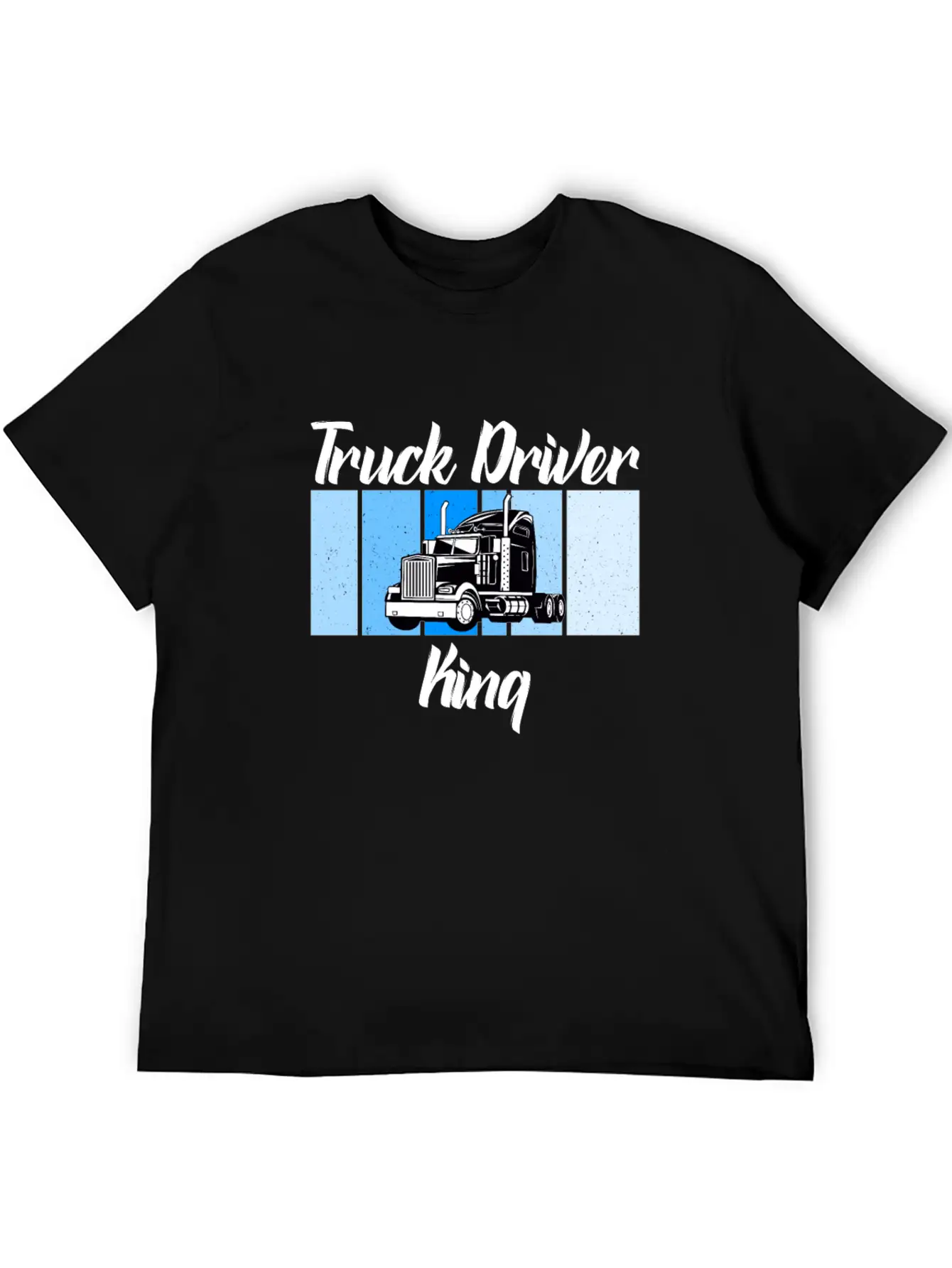 Truck Driver King Unisex Short Sleeve Soft Cotton T-Shirt – Casual Everyday Wear