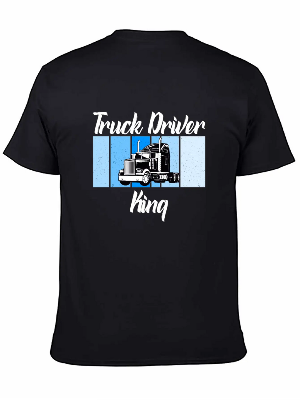 Truck Driver King Unisex Short Sleeve Soft Cotton T-Shirt – Casual Everyday Wear