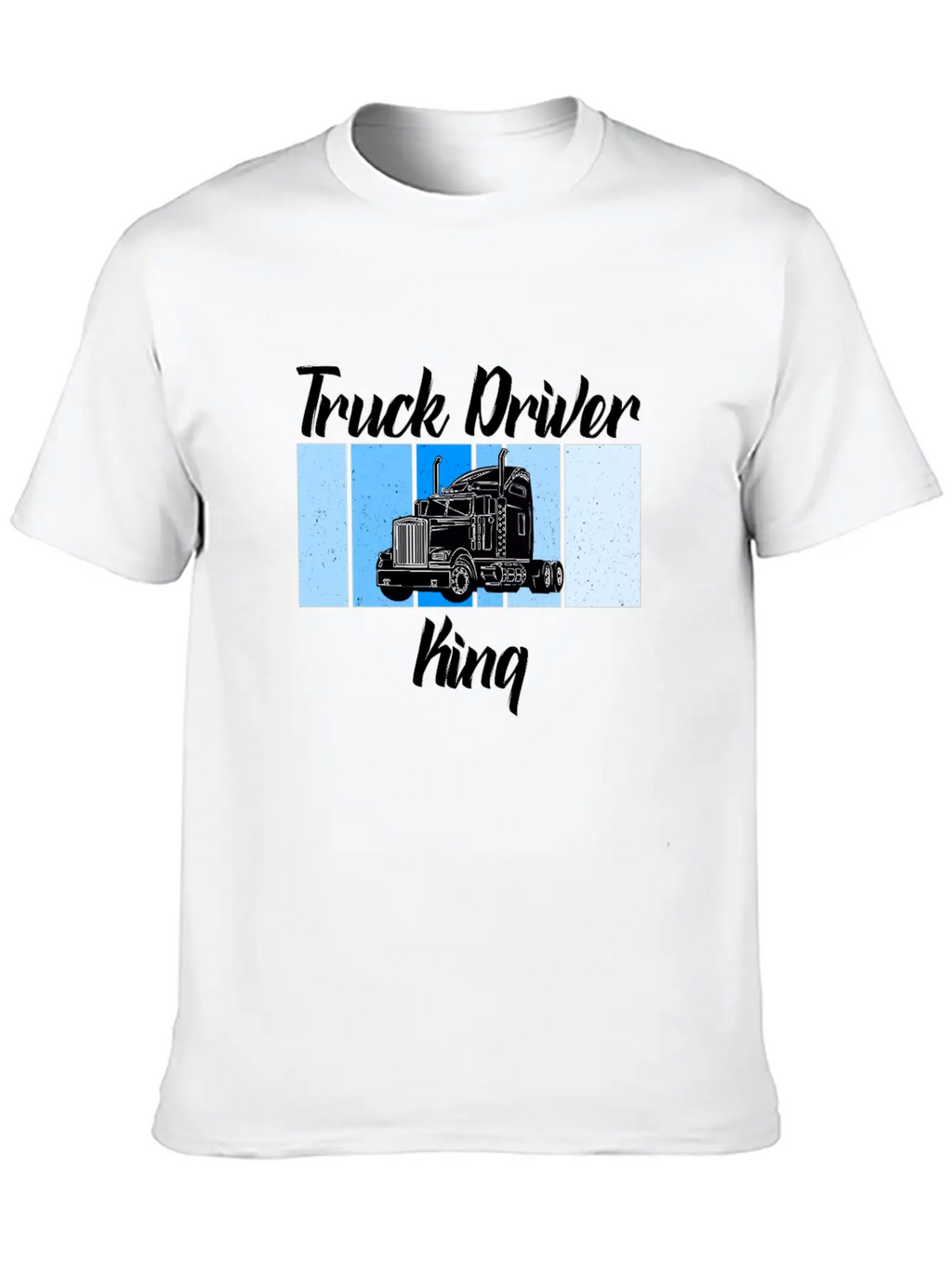Truck Driver King Unisex Short Sleeve Soft Cotton T-Shirt – Casual Everyday Wear