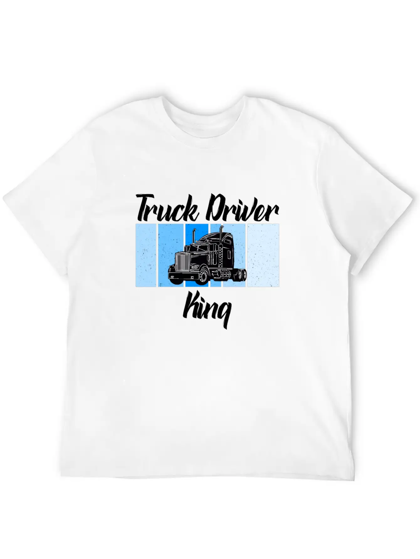 Truck Driver King Unisex Short Sleeve Soft Cotton T-Shirt – Casual Everyday Wear