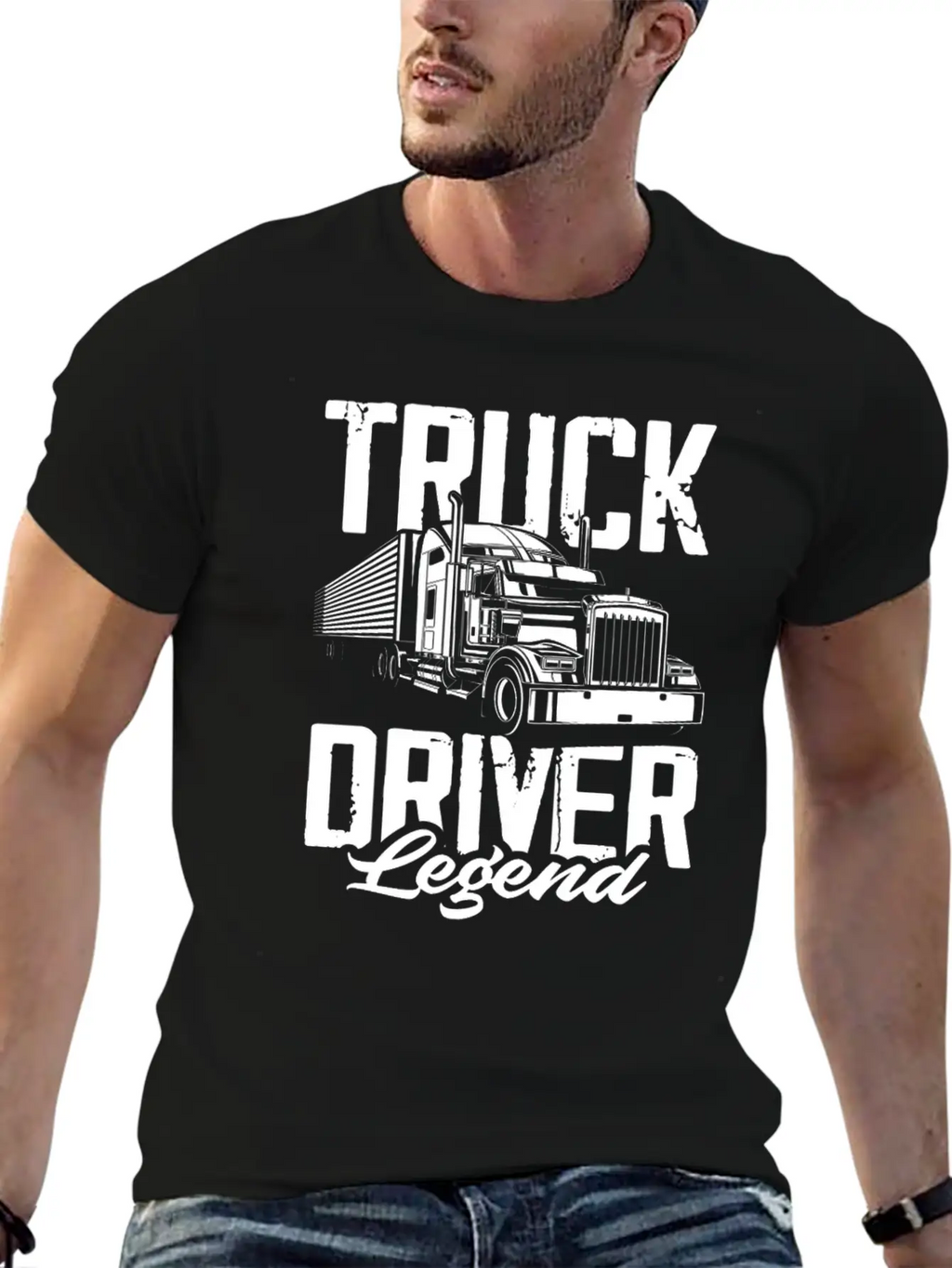 Truck Driver Legend Stylish Everyday T-Shirt – Unisex Basic Cotton Tee