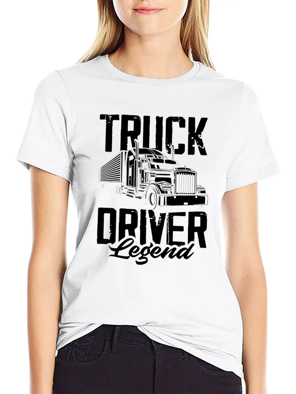 Truck Driver Legend Stylish Everyday T-Shirt – Unisex Basic Cotton Tee