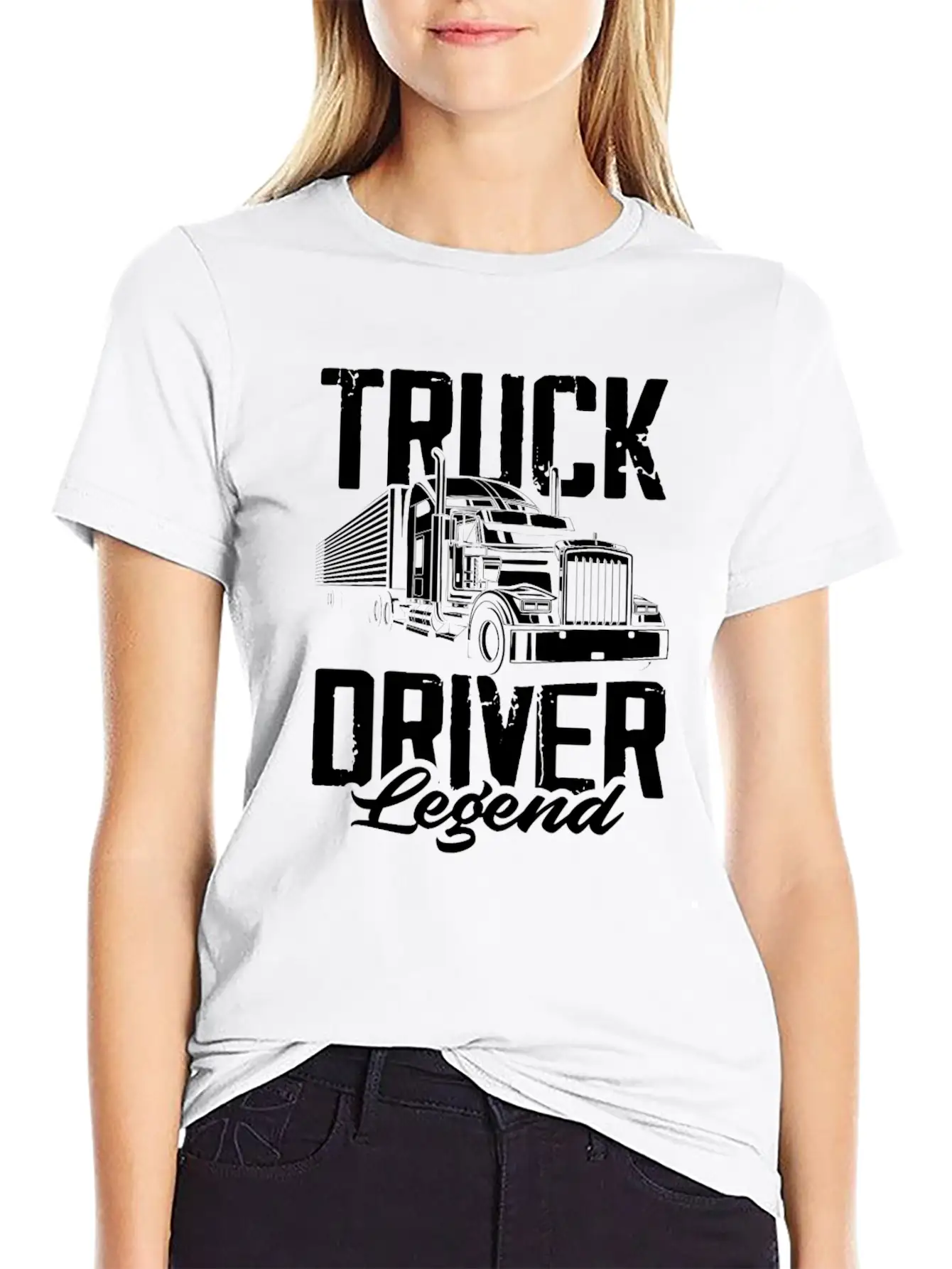 Truck Driver Legend Stylish Everyday T-Shirt – Unisex Basic Cotton Tee