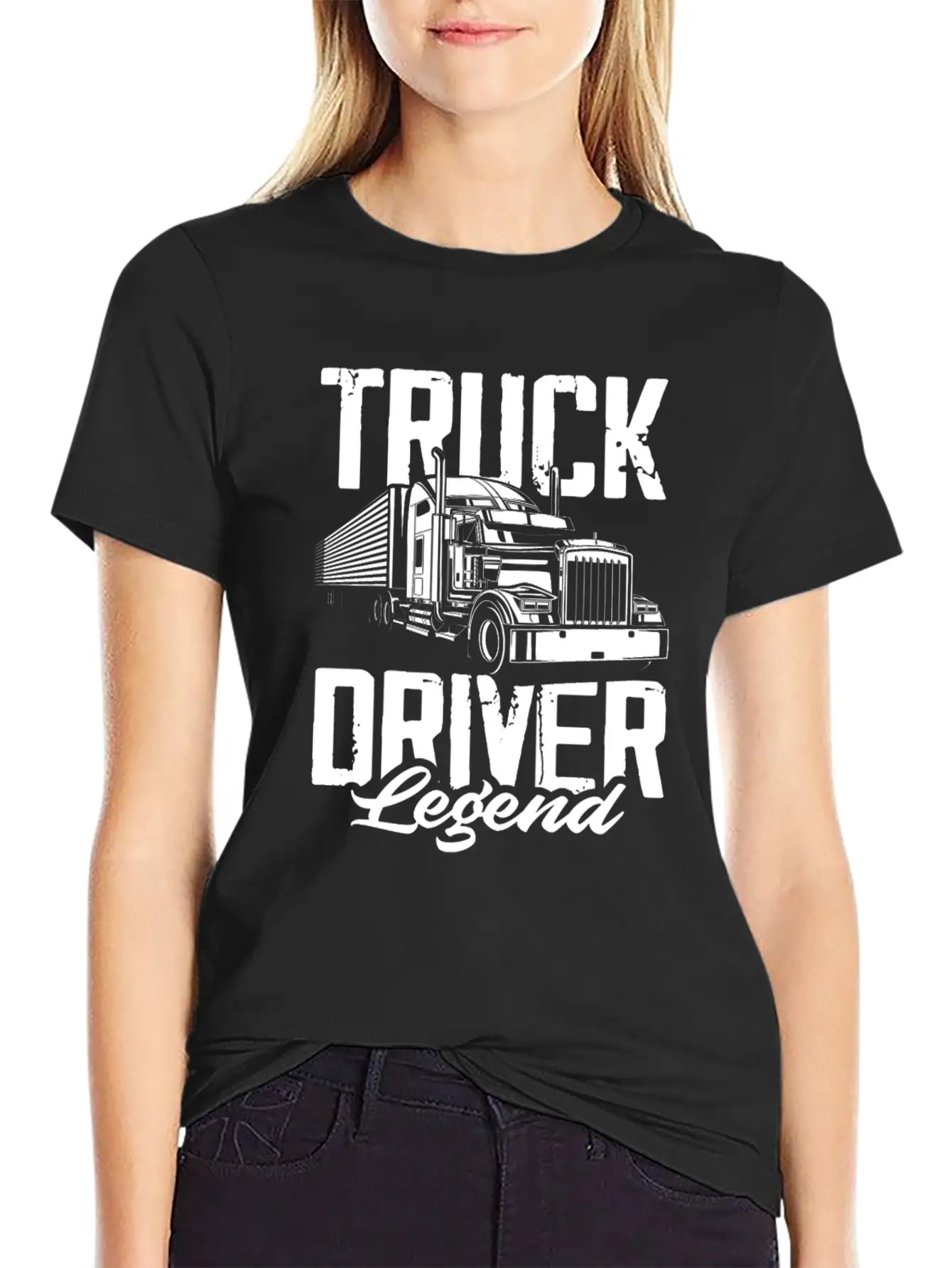 Truck Driver Legend Stylish Everyday T-Shirt – Unisex Basic Cotton Tee
