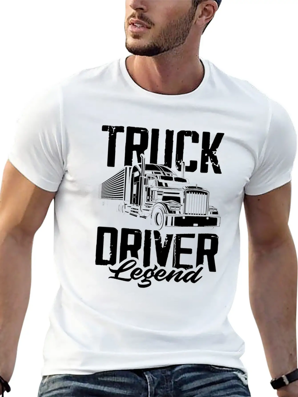 Truck Driver Legend Stylish Everyday T-Shirt – Unisex Basic Cotton Tee