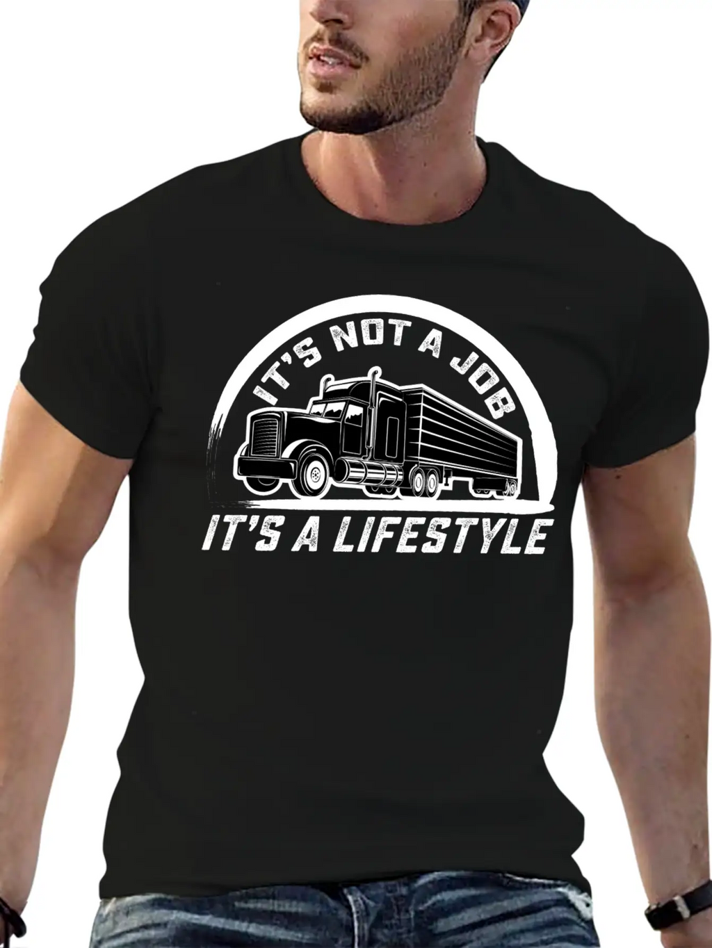 Truck Driver Motive T Shirt 117 Unisex Short Sleeve Soft Cotton T-Shirt – Casual Everyday Wear