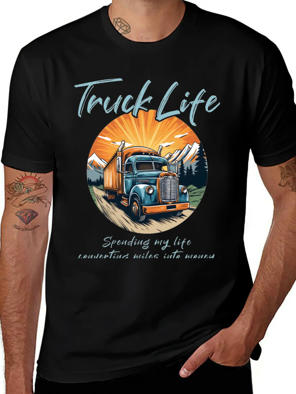Truck Driver Trucker Casual Graphic T-Shirt – Simple And Comfortable Daily Wear