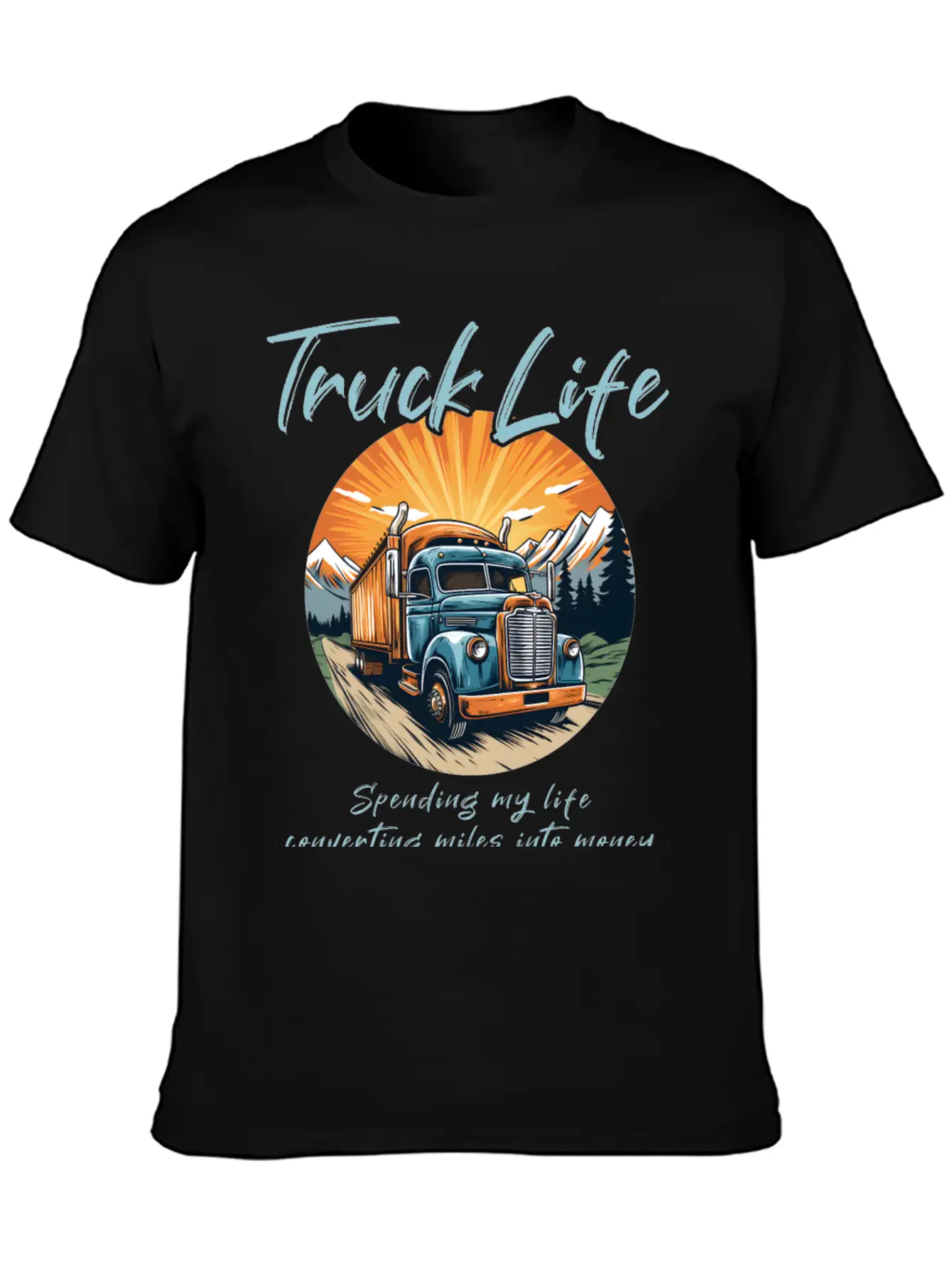 Truck Driver Trucker Casual Graphic T-Shirt – Simple And Comfortable Daily Wear
