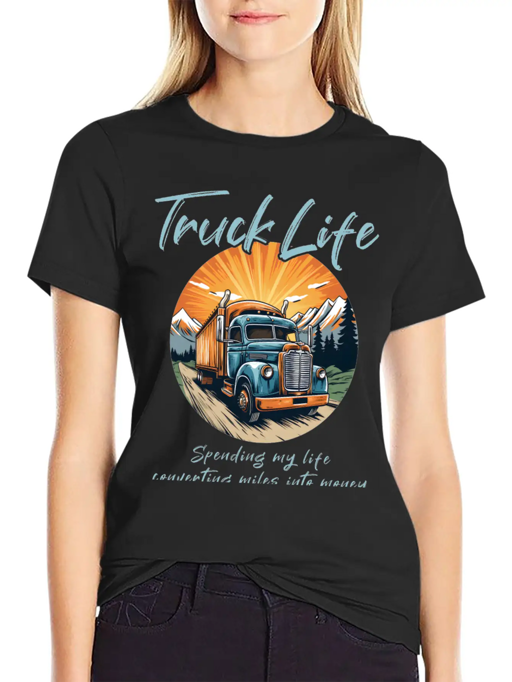 Truck Driver Trucker Casual Graphic T-Shirt – Simple And Comfortable Daily Wear