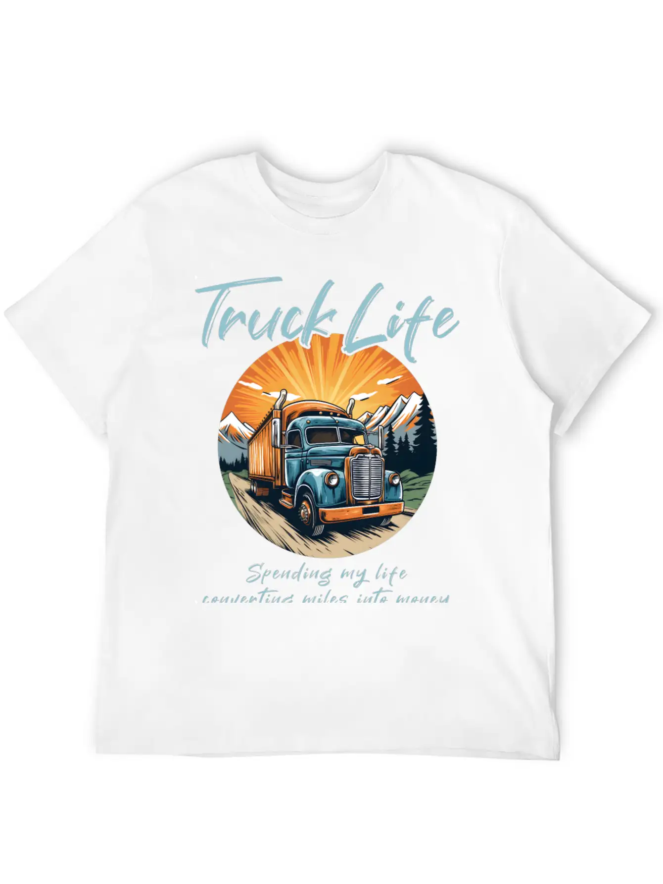 Truck Driver Trucker Casual Graphic T-Shirt – Simple And Comfortable Daily Wear