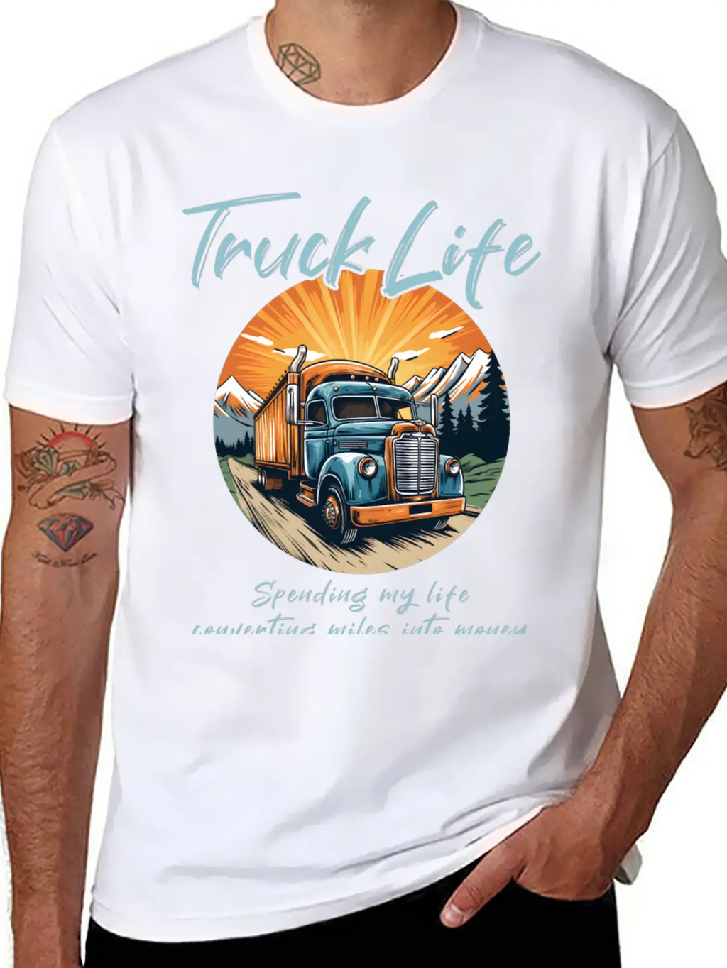 Truck Driver Trucker Casual Graphic T-Shirt – Simple And Comfortable Daily Wear