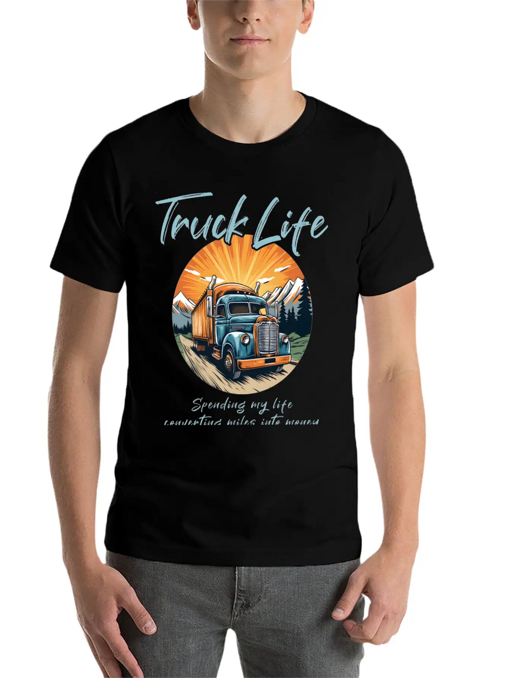Truck Driver Trucker Casual Graphic T-Shirt – Simple And Comfortable Daily Wear