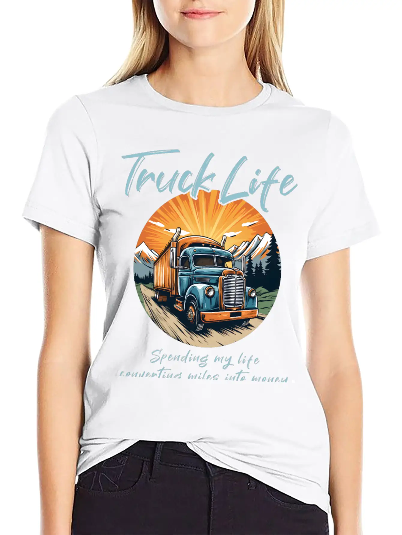 Truck Driver Trucker Casual Graphic T-Shirt – Simple And Comfortable Daily Wear