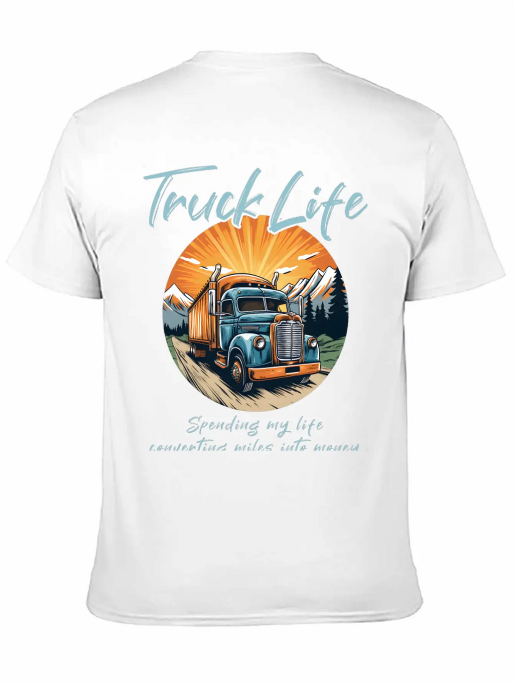 Truck Driver Trucker Casual Graphic T-Shirt – Simple And Comfortable Daily Wear