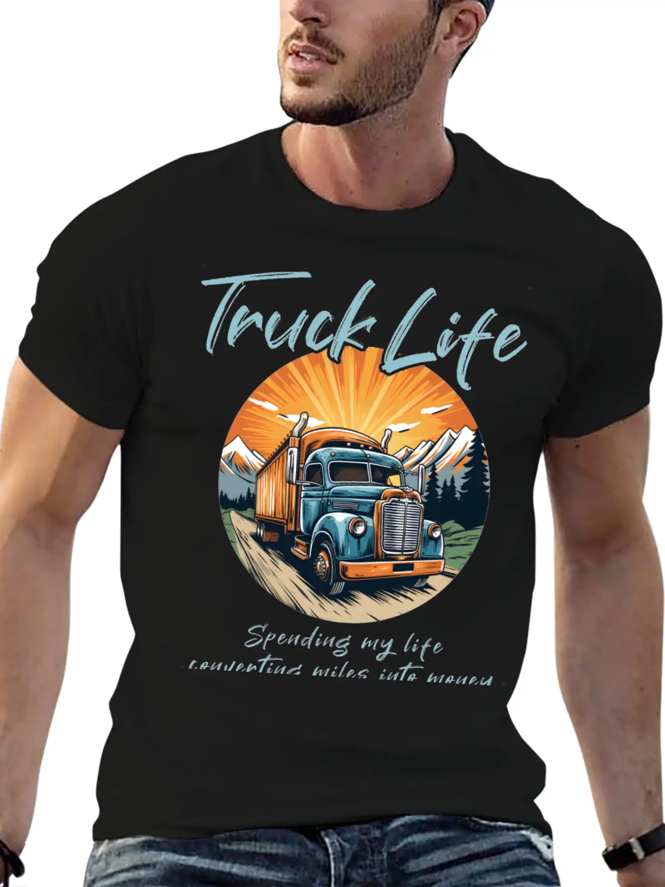 Truck Driver Trucker Casual Graphic T-Shirt – Simple And Comfortable Daily Wear