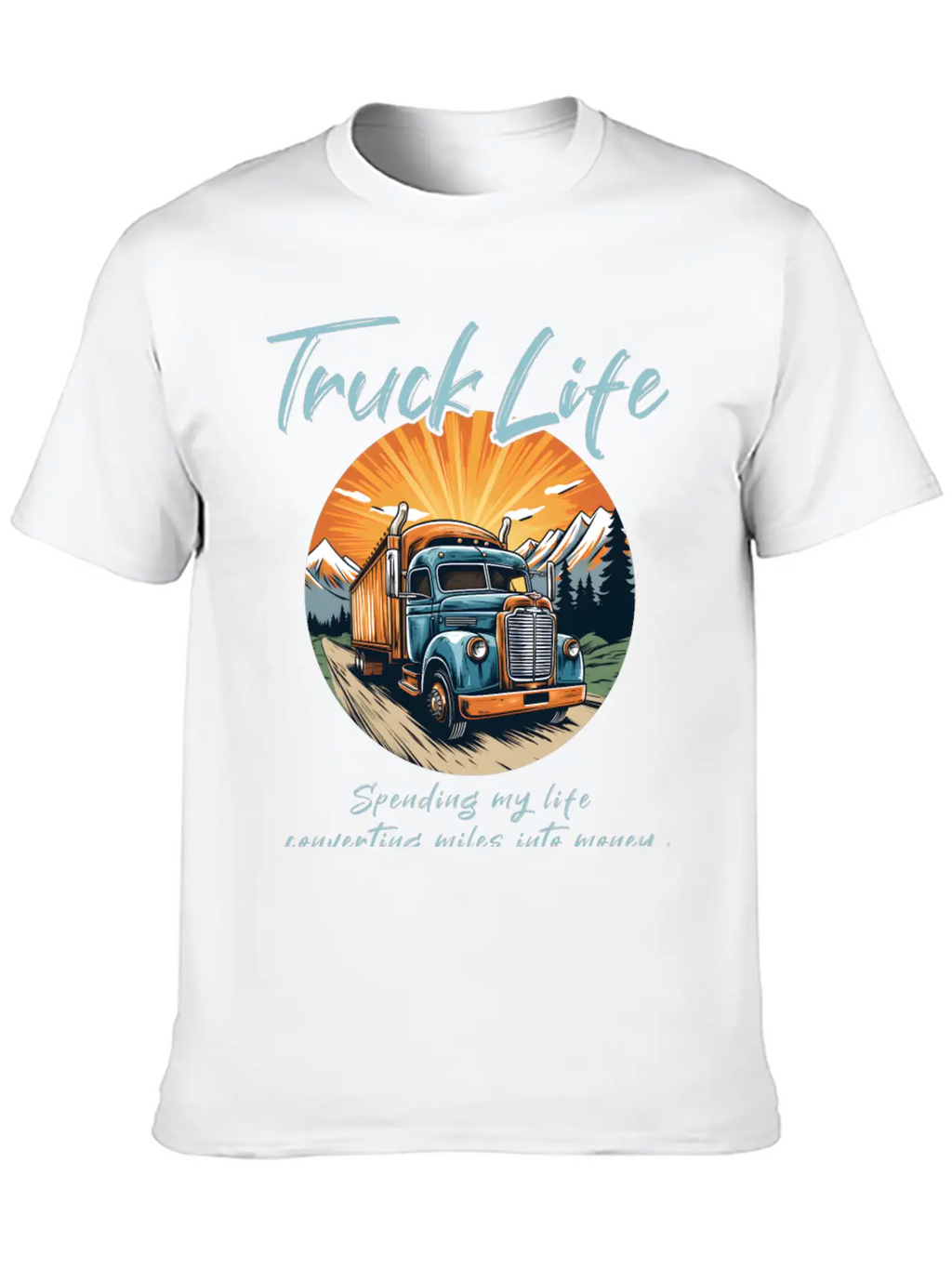 Truck Driver Trucker Casual Graphic T-Shirt – Simple And Comfortable Daily Wear