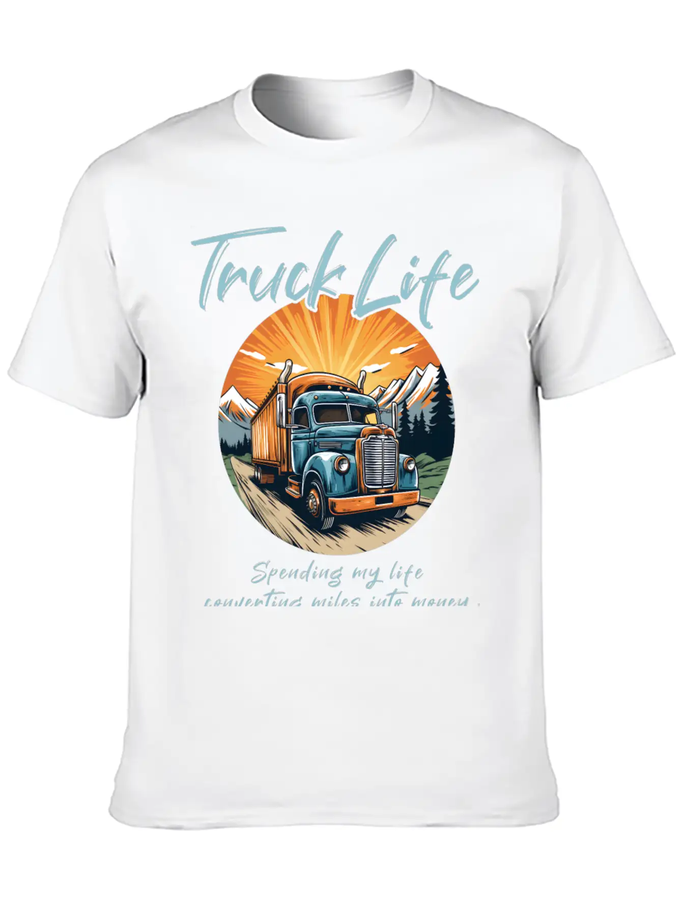 Truck Driver Trucker Casual Graphic T-Shirt – Simple And Comfortable Daily Wear